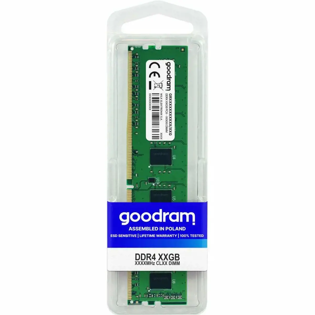 "Goodram GR3200D464L22/32G", 32 GB, 1 x 32 GB, DDR4, 3200 MHz