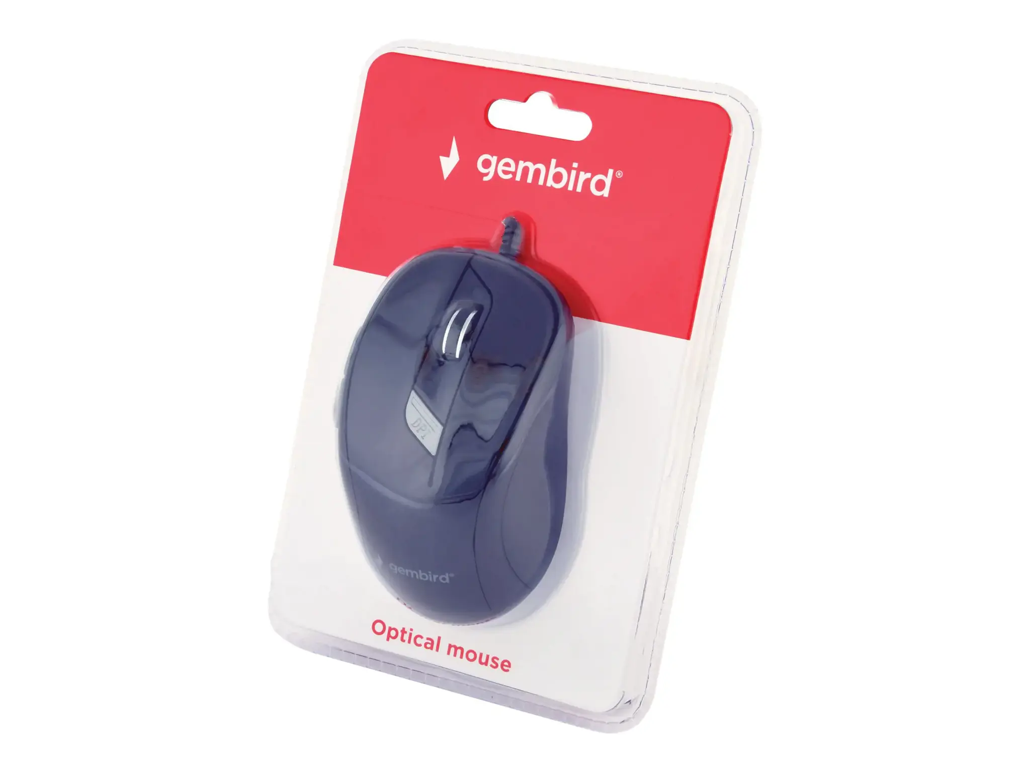 GEMBIRD MUS-6B-01 Gembird optinė pelė MUS-6B-01, 1600 DPI, USB, juoda, 1,35 m ilgio laidas