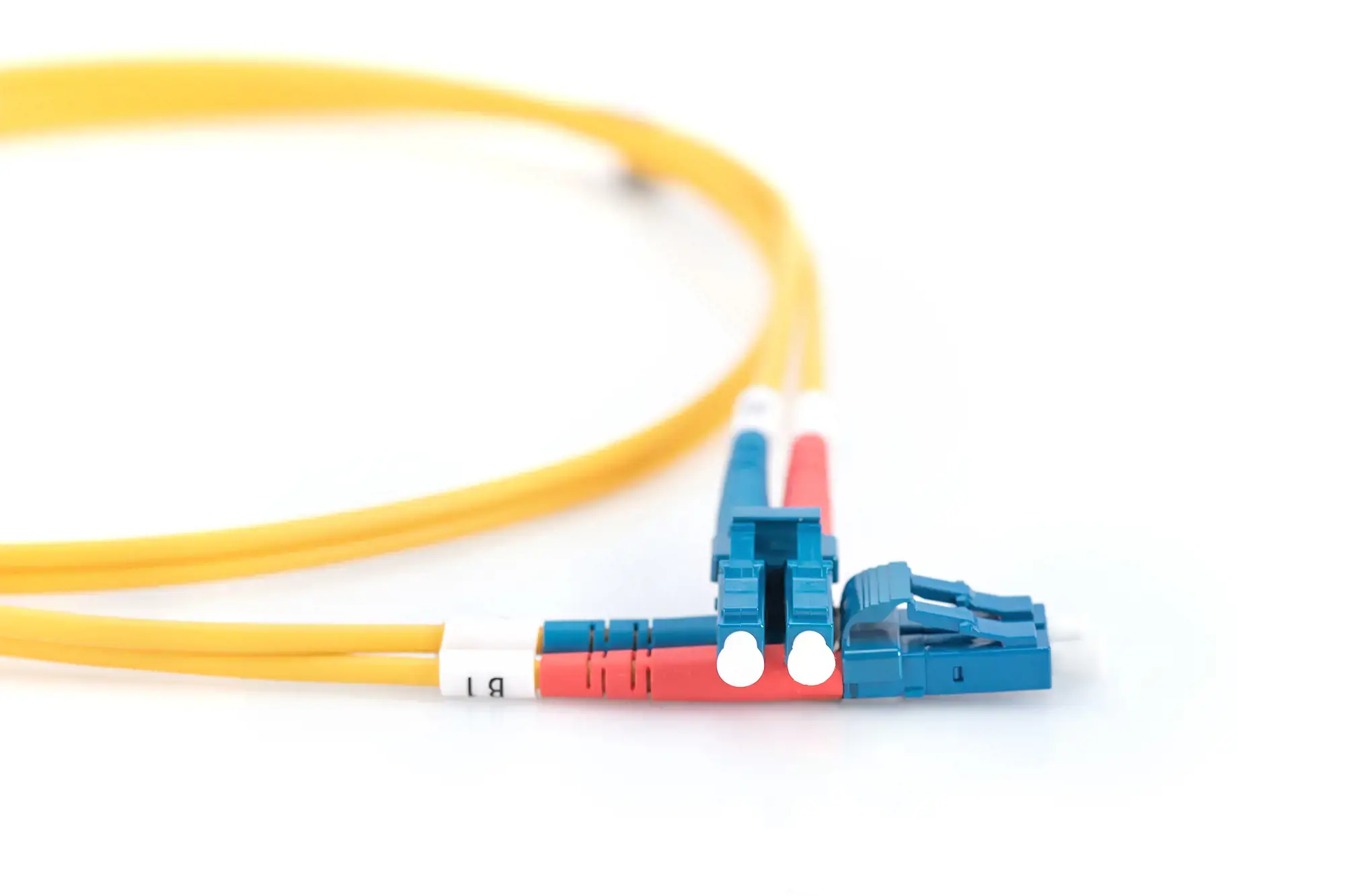 DIGITUS LWL patchcable LC/LC 09/125um singelmode Duplex halogenfree with protocol yellow 5m