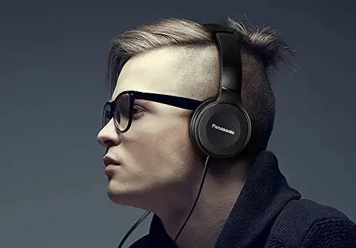 "Panasonic" RP-HF100ME ausinės su mikrofonu, juodos spalvos