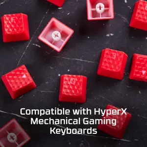 "HyperX" guminiai klavišų dangteliai, klaviatūros dangtelis, termoplastinis elastomeras (TPE), 1,4 mm, mėlynas