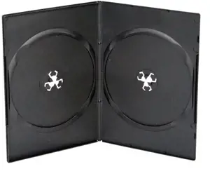"Omega" DVD dėžutė dviem 7 mm, juoda