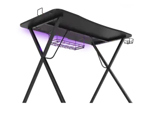Žaidimų stalas Natec Genesis Holm 200 RGB, Juoda