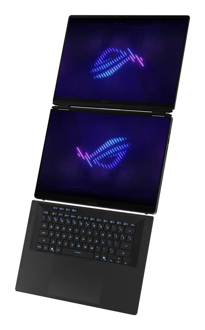 ASUS ROG Zephyrus Duo 16 GX651AX-U9322X Ultra 9 386H 2x16.0"3K Touch OLED 120Hz 1100nits AG 32GB LPDDR5X SSD2TB GeForce RTX 5090 24GB Cam1080p + IR 90WHrs W11Pro Aluminum Stellar Grey