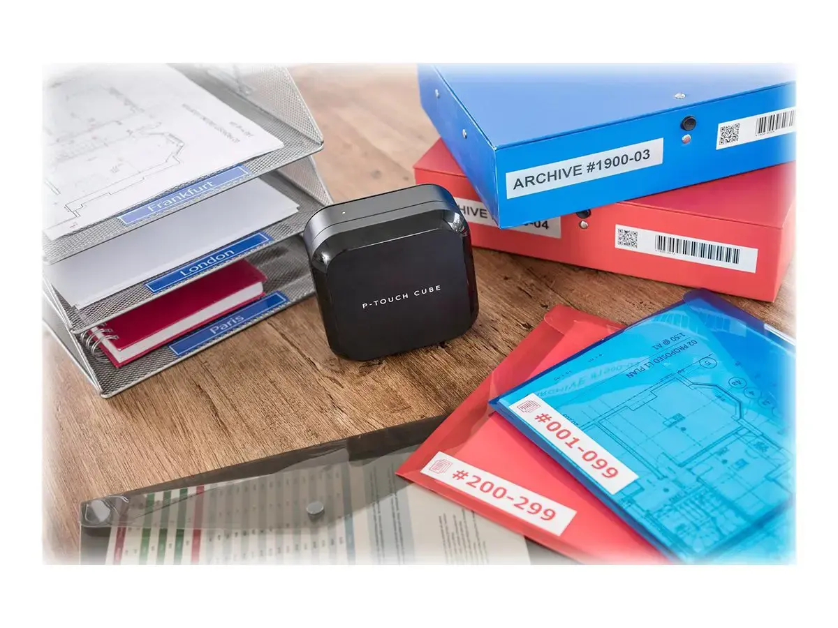 Brother CUBE Plus, TZe, terminis perkėlimas, 180 x 360 DPI, 20 mm/s, laidinis ir belaidis, ličio jonų (Li-Ion)