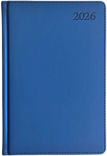 Kalendorius EXTRA SHINE, 2026, PU, A5, mėlyna LT