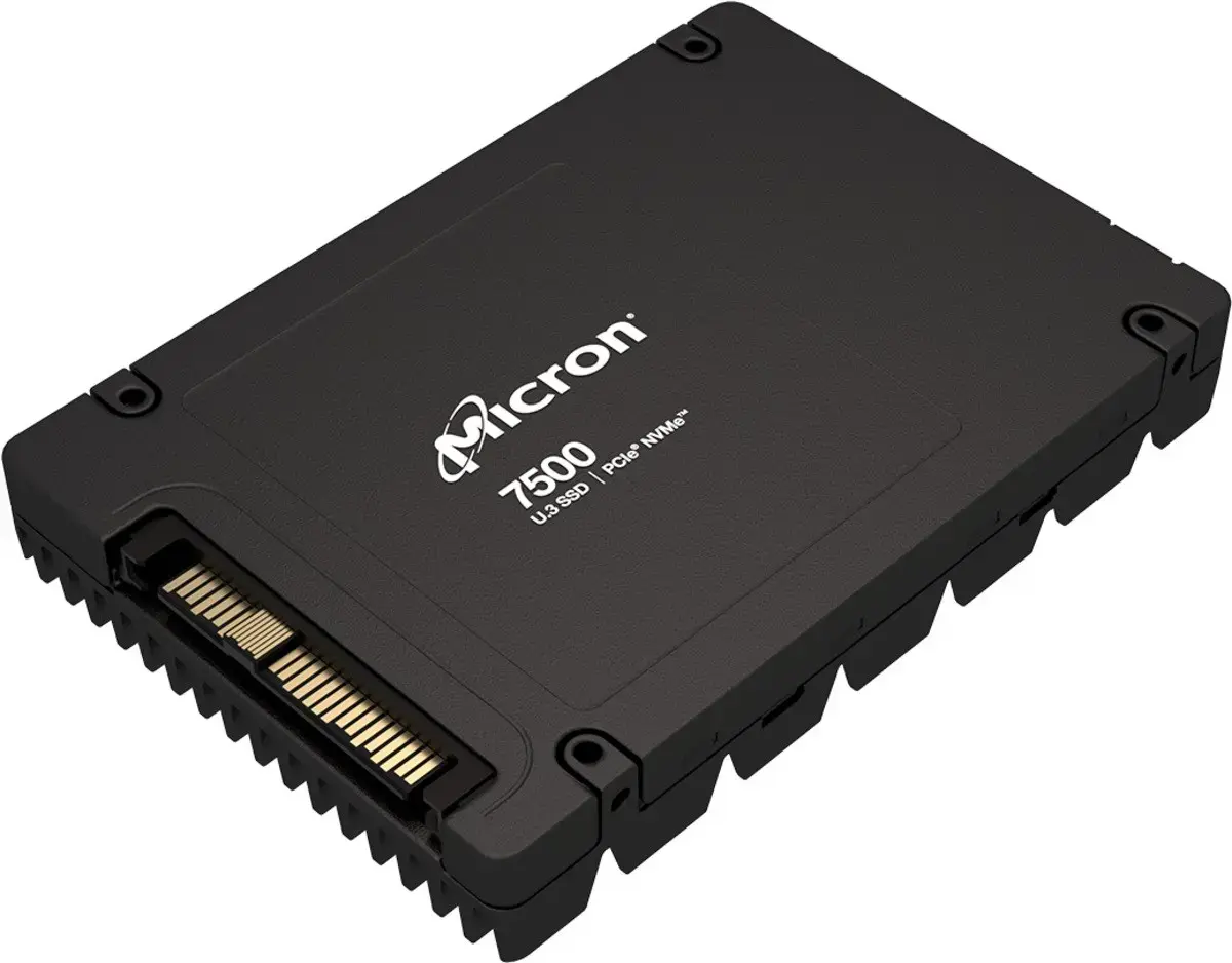 SSD Micron 7500 PRO 960GB U.3 (15mm) NVMe PCI 4.0 MTFDKCC960TGP-1BK1DABYYR (DWPD 1) TCG