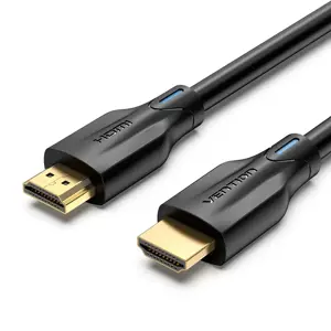 "Vention" 8K HDMI kabelis 2M juodas, 2 m, HDMI A tipo (standartinis), HDMI A tipo (standartinis), 3…