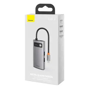 Baseus Metal Gleam 4in1 multifunctional HUB USB Type C - USB Type C Power Delivery 100 W | HDMI 4K 30 Hz | 1x USB 3.2 Gen 1 | 1x USB 2.0 (CAHUB-CY0G)