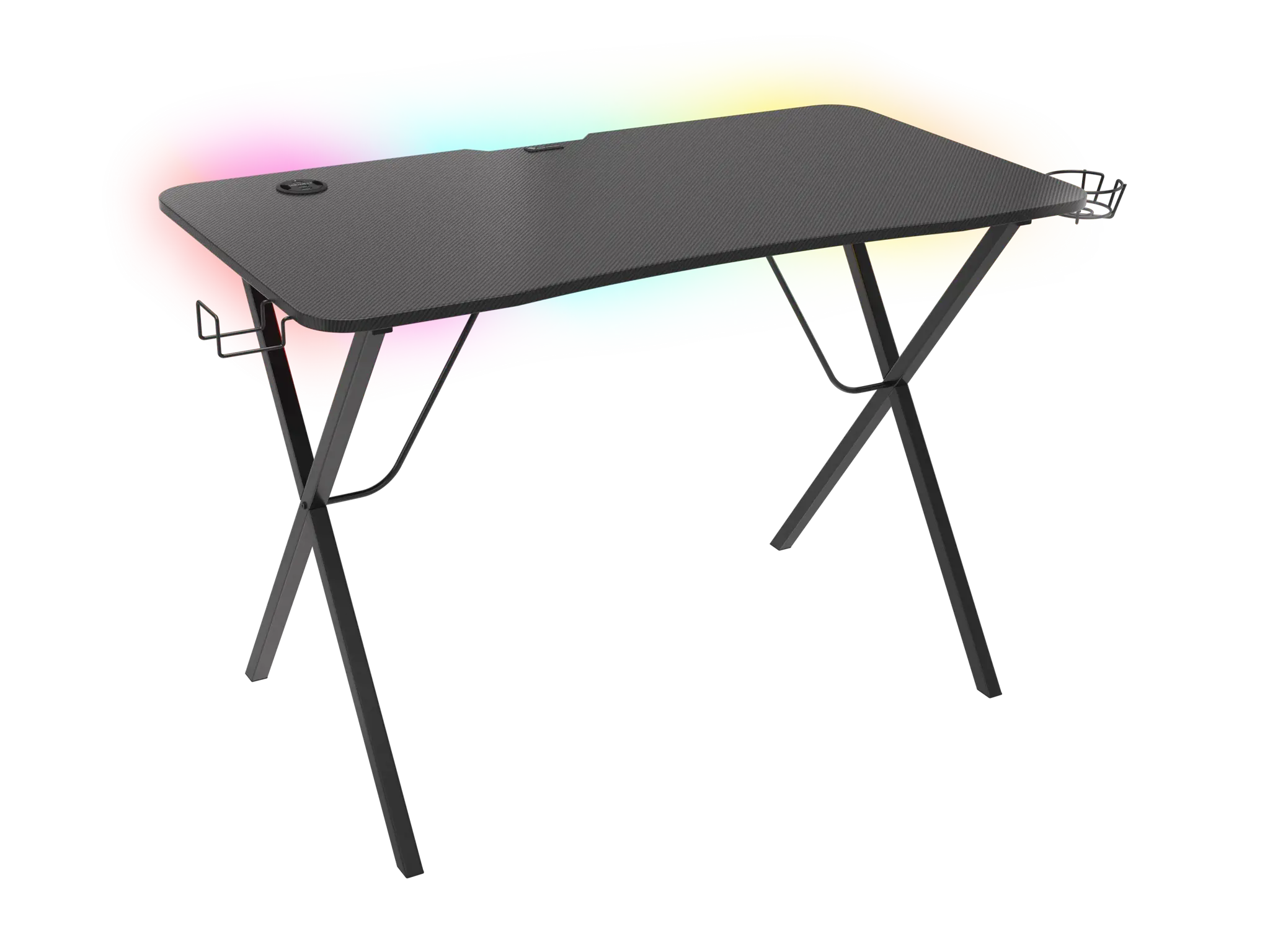 Žaidimų stalas Natec Genesis Holm 200 RGB, Juoda