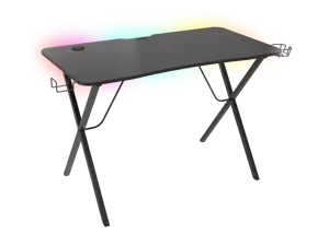 Žaidimų stalas Natec Genesis Holm 200 RGB, Juoda