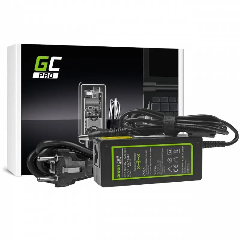 GREENCELL AD33P įkroviklis / kintamosios srovės adapteris Green Cell PRO 20V 3.25A 65W, skirtas Lenovo B560 B570 G530 G550