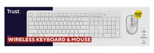 Trust Ody II Wireless US - set (keyboard + mouse), white