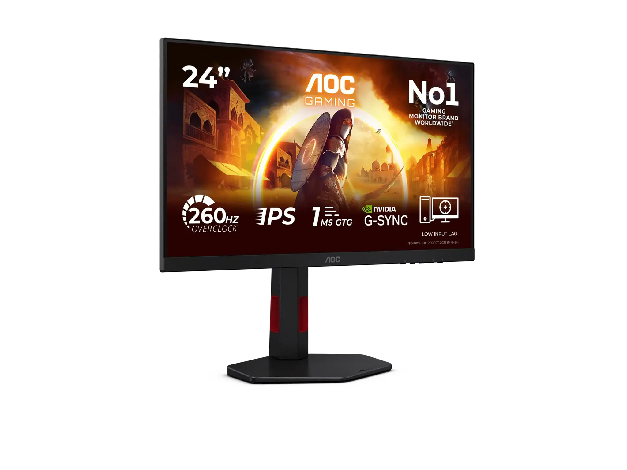 LCD Monitor AOC 23.8 " 1920 x 1080 pixels Full HD Native aspect ratio 16:9 LED Flat 24G4ZR