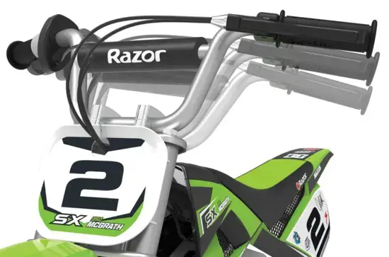 Razor Dirt Rocket SX350 McGrath žalias vaikiškas motociklas