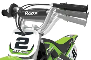 Razor Dirt Rocket SX350 McGrath žalias vaikiškas motociklas