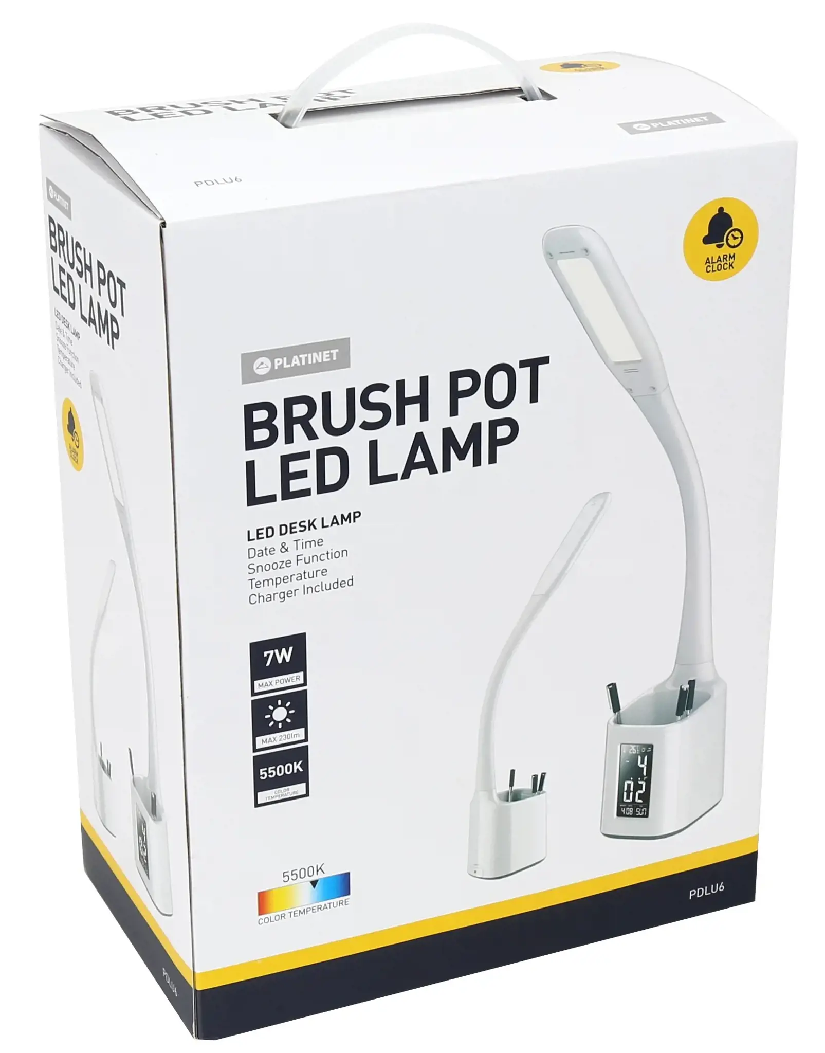 Platinet stalinė lempa su rašiklio laikikliu PDLU6 7W (43600)