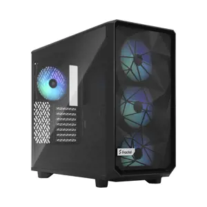 Fractal Design Meshify 2 Lite RGB TG Light Tint Black, E-ATX, maitinimo šaltinis pridedamas Ne