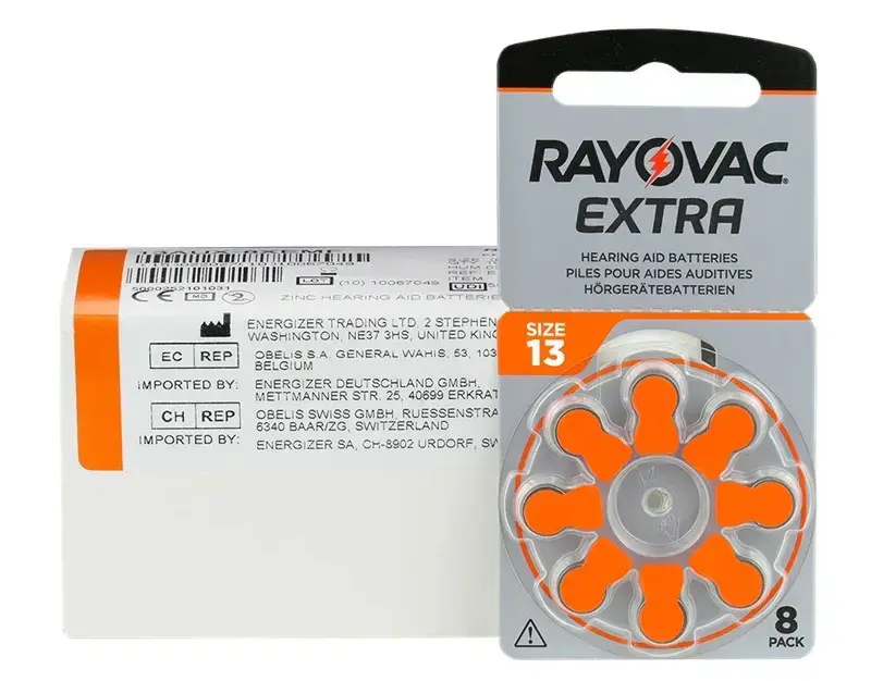 Elementai klausos aparatams RAYOVAC Extra, 13PR48, 8vnt