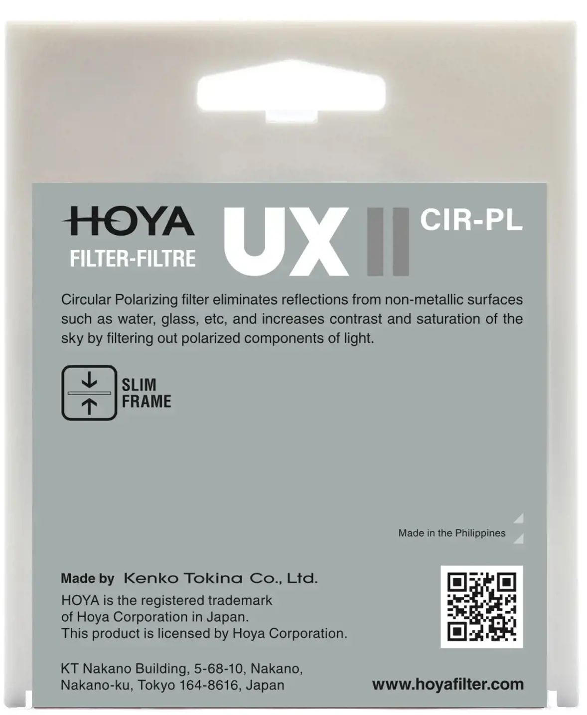 "Hoya" filtras žiedinis poliarizatorius UX II 55mm