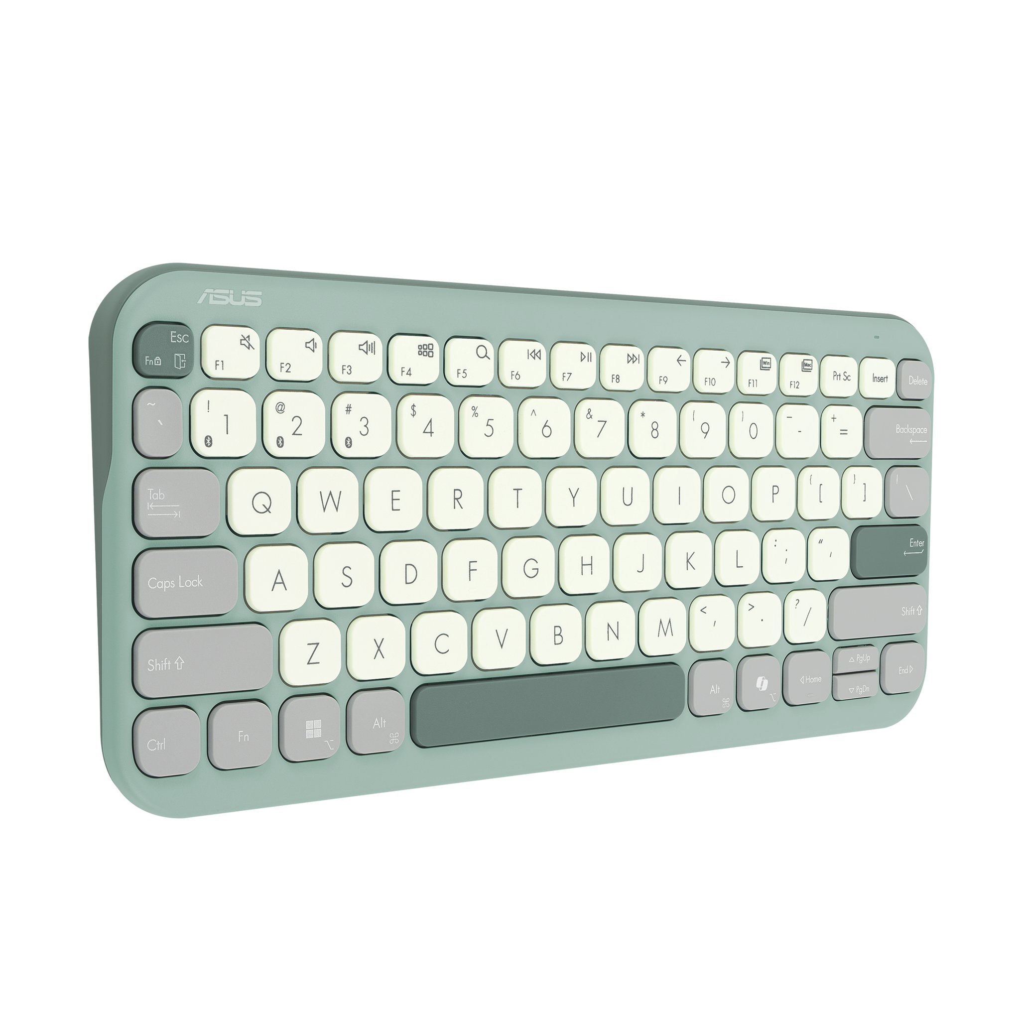 Asus Marshmallow KW100 | Keyboard | Wireless | US International | Green Tea Latte | Bluetooth