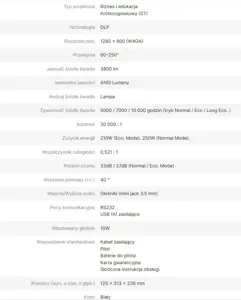 VIVITEK SHORT-THROW PROJECTOR DW355ST