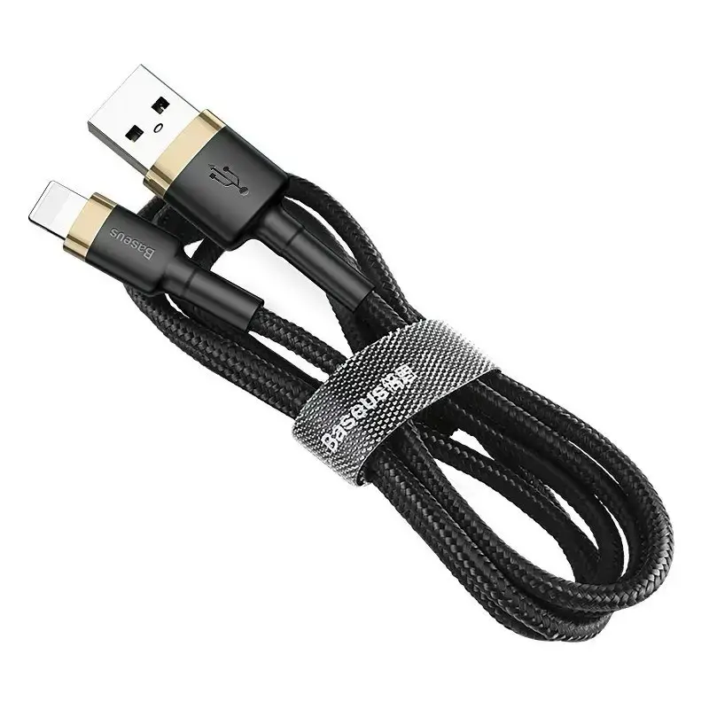 Baseus CALKLF-BV1 Cafule kabelis USB Lightning 2.4A | 1m auksas+juodas