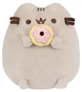 Pusheen - Pliušinis talismanas su donutu 13 cm