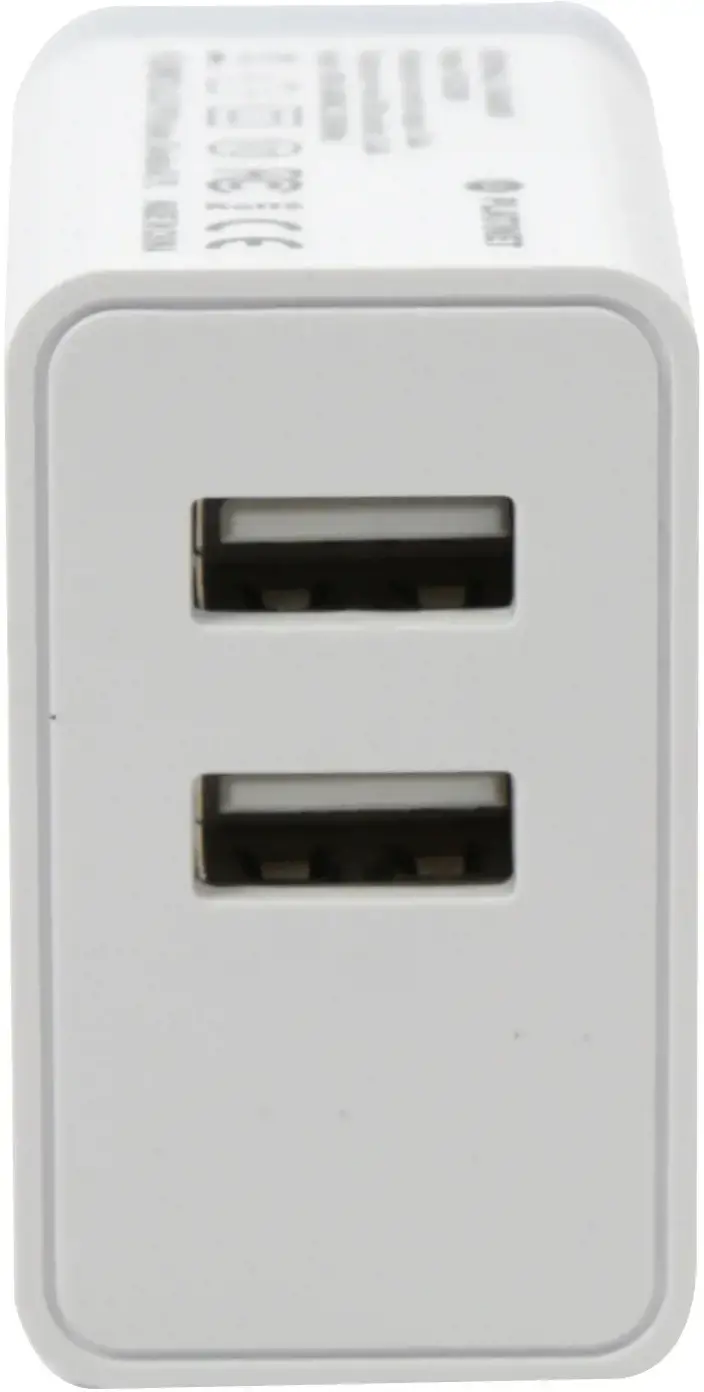 Platinet USB įkroviklis + laidas 2xUSB 3.4A, baltas (43723)