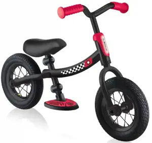Globber Go Bike Air GO Bike juodos/raudonos spalvos dviratis