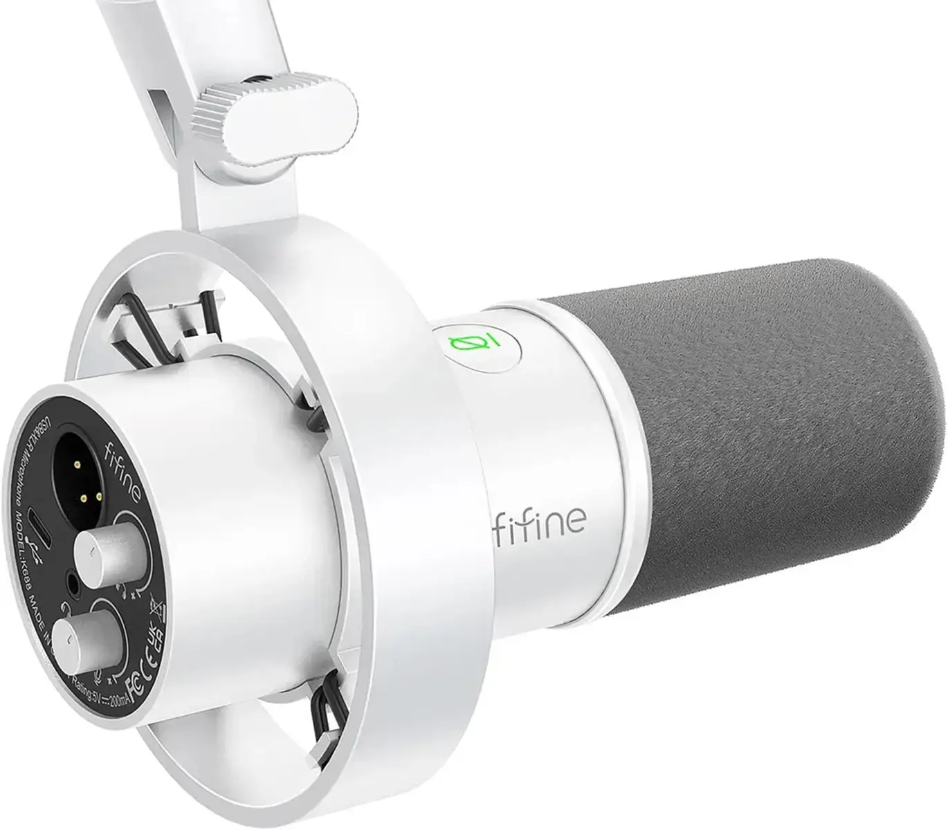Fifine K688W dynamic microphone (white)