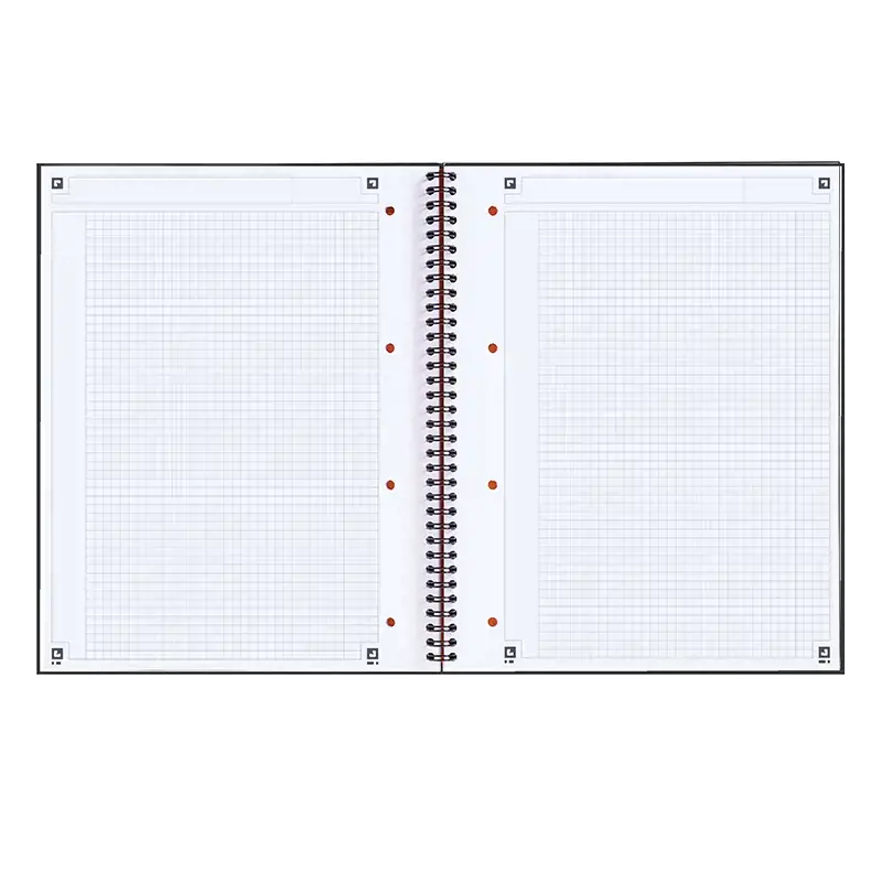 Sąsiuvinis su spirale OXFORD INTERNATIONAL NOTEBOOK, A4+, 80 lapų, langeliais