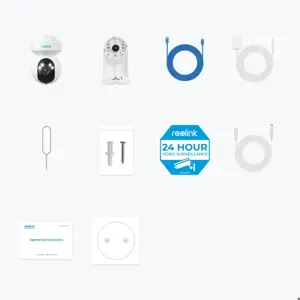 Reolink E Series E560 - 4K UHD PTZ Wi-Fi 6 Camera, 3X Optical Zoom, Auto Tracking, Wi-Fi 6, Person/Vehicle/Pet Detection, IP security camera, Indoor & outdoor, Wired & Wireless, Google Assistant, Internal, 2400 - 5000 MHz