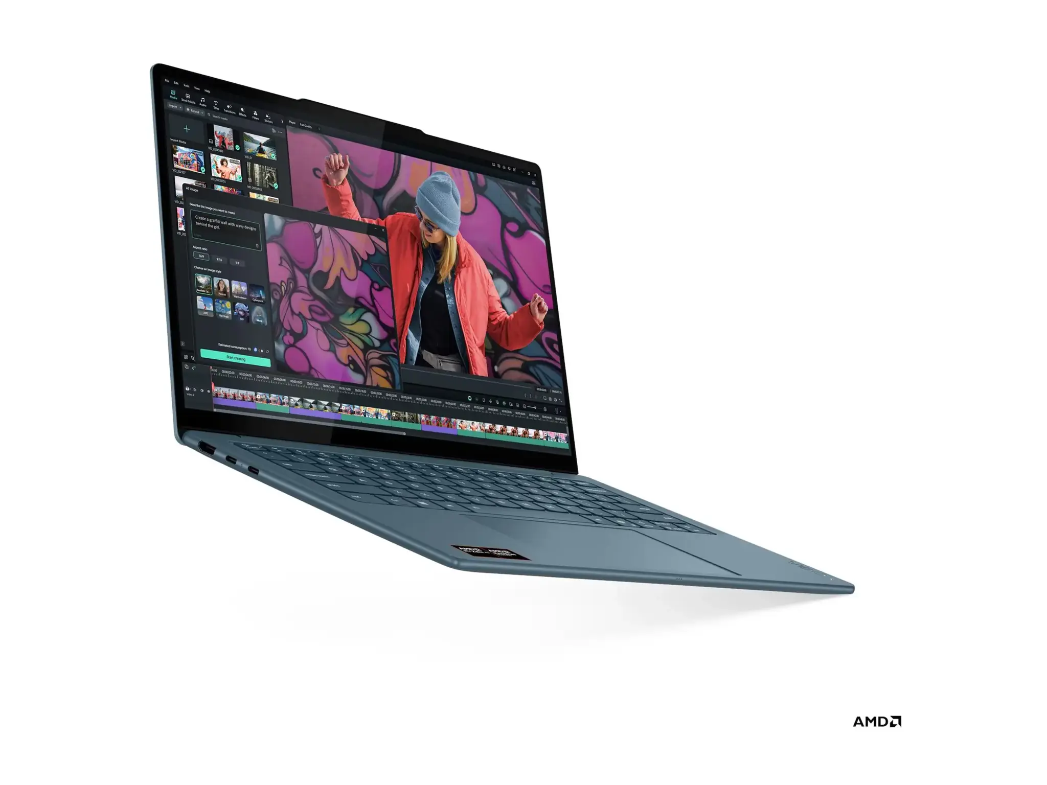 Nešiojamas kompiuteris Lenovo Yoga (w/o 65W Power adapter) Slim 7 14AKP10, 340, 512 GB, 14 Coliai, Windows 11 Home, AMD Radeon