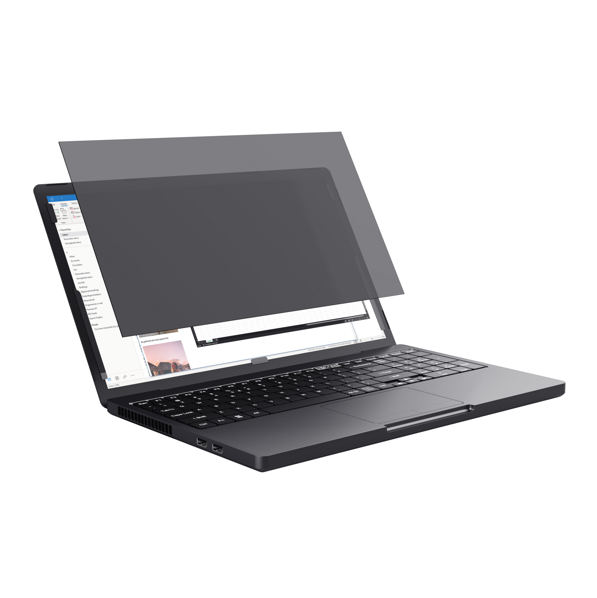 Trust Primo, 39.6 cm (15.6"), Monitor/Laptop, Frameless display privacy filter, Anti-blue, Anti-glare, Privacy, 53 g