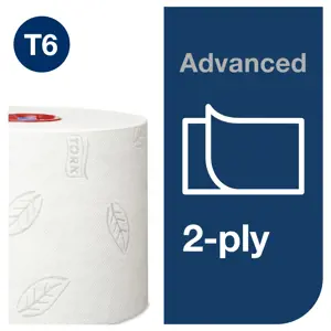 Tualetinis popierius TORK ADVANCED COMPACT T6,127530, 2 sl., 9.9 cm x 100 m, balta sp.