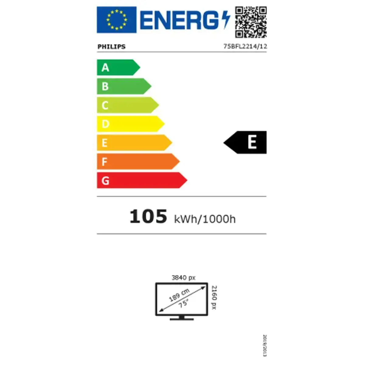 "Philips" 75BFL2214/12, 190,5 cm (75"), 3840 x 2160 taškų, LED, išmanusis televizorius, "Wi-Fi", antracito spalvos, pilkas