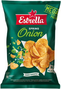 Traškučiai ESTRELLA svogūnėlių skonio, 250g