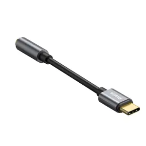Baseus L54 Audio Adapter USB-C + mini jack 3,5mm (Black+Gray)