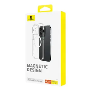Magnetinis telefono dėklas "iPhone 15 Plus Baseus OS-Lucent" serijai (skaidrus)