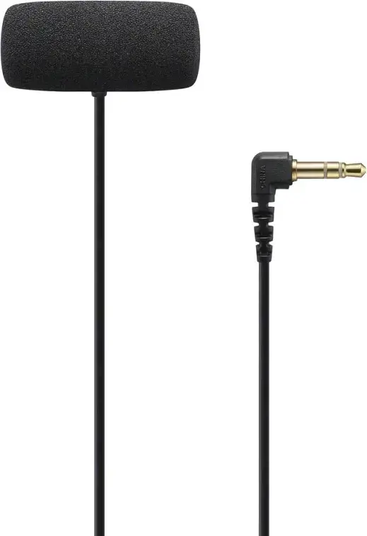 "Sony ECM-LV1", Lavalier/kapelio mikrofonas, laidinis, 3,5 mm (1/8"), juodas, nuolatinės srovės, 1 vnt.
