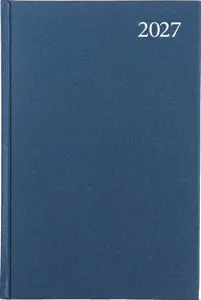 Darbo knyga STANDARD 2027, PVC, A5, mėlyna LT