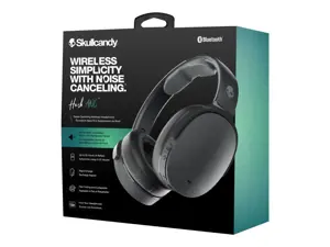 "Skullcandy" belaidės ausinės "Hesh ANC Over-ear", slopinančios triukšmą, belaidės, tikrai juodos spalvos