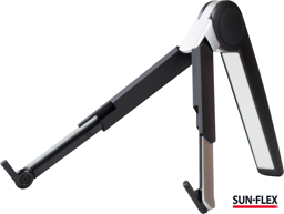 Nešiojamojo kompiuterio stovas SUN-FLEX®GRAVITY STAND, metalinis, juodos/sidabrinės spalvos
