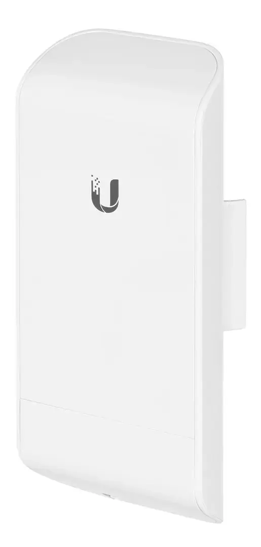 "Ubiquiti NanoStation LocoM5", 5 GHz, 150+ Mbps, veikimo spindulys 10+ km, 13 dBi, tvirtinimo ant stulpo rinkinys, maitinimo būdas - pasyvus maitinimas per Ethernet, airMAX, ES
