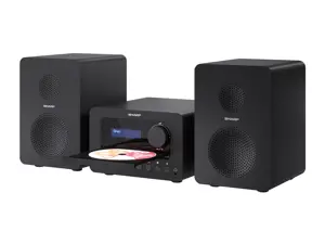 "Sharp TOKYO DAB+ HI-FI" mikrosistema, namų garso mikrosistema, juoda, 40 W, dvipusė, belaidė, DAB, FM