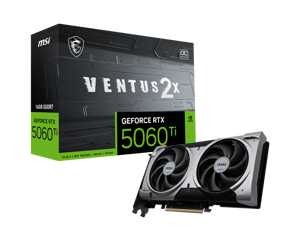 Vaizdo plokštė MSI GeForce RTX 5060 Ti 16 GB, GDDR7, RTX 5060 Ti 16G VENTUS 2X OC PL
