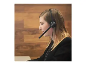 "Koss" ausinės CS200 USB laidinės, ant ausų, su mikrofonu, A tipo USB, juodos spalvos