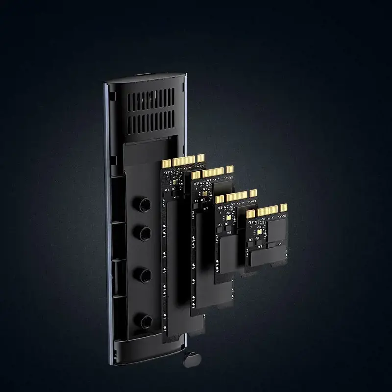 Ugreen 10902, SSD enclosure, M.2, M.2, PCI Express, 10 Gbit/s, USB connectivity, Grey