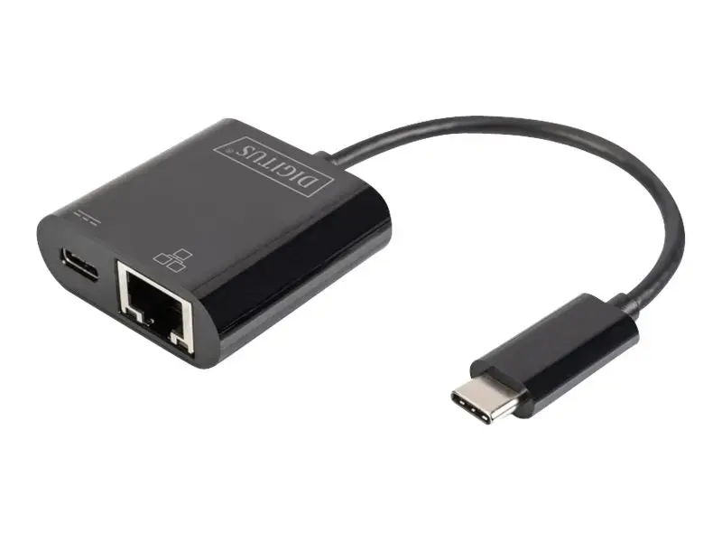 DIGITUS USB Type-C Gigabit Ethernet adapteris su Power Delivery palaikymu